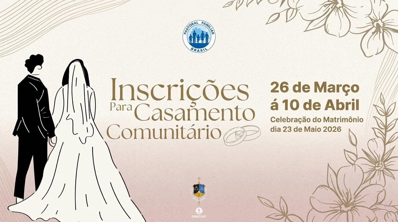 INSCRIÇÕES PARA O CASAMENTO COMUNITÁRIO